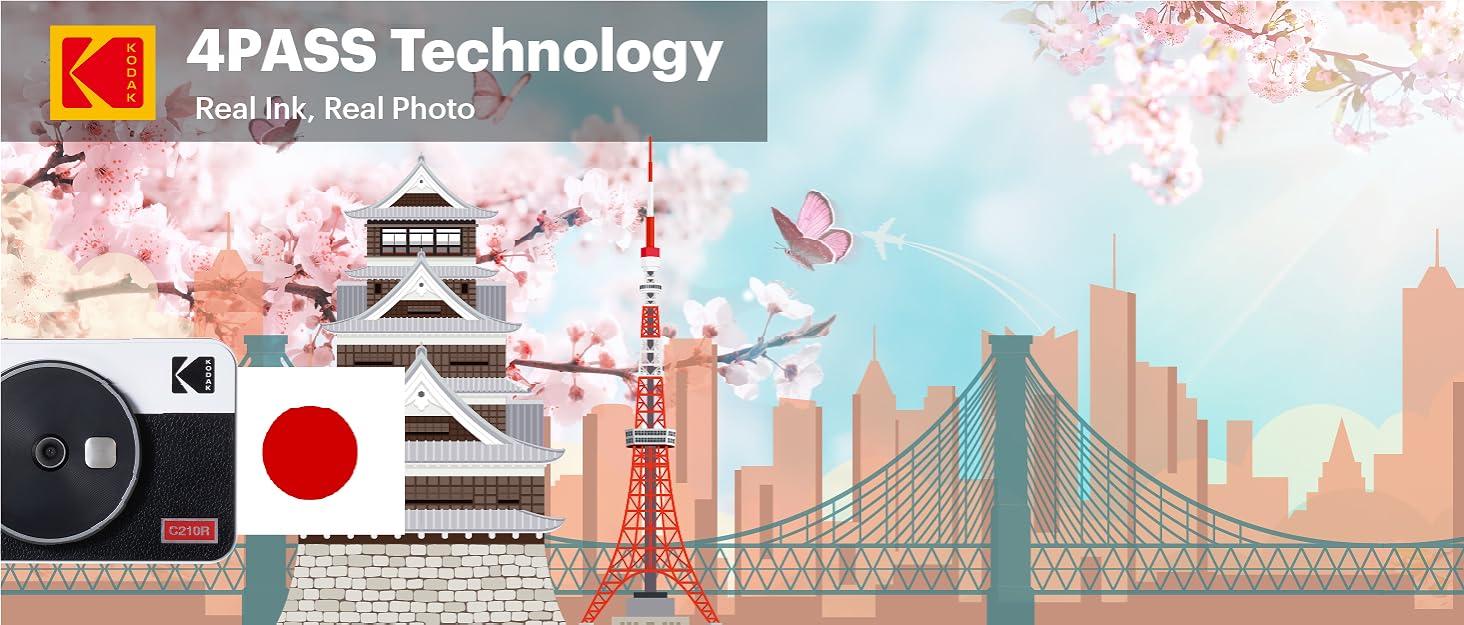 コダック4PASSフィルムカートリッジ（5,3x8,6cm) コダックミニ2