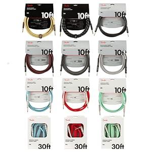 Fender シールドケーブル Deluxe Series Instrument Cables (Bowl of 20), Angle/An | Fender シールドケーブル Deluxe Series Instrument Cable