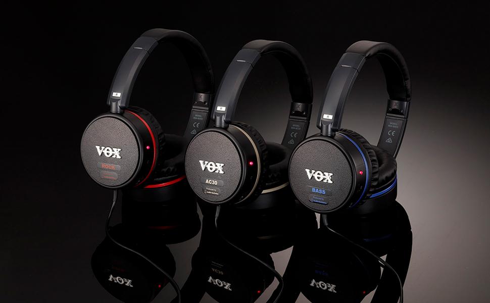 VOX ギターアンプ内蔵 ヘッドホン VGH-ROCK ギターに直接プラグ・イン