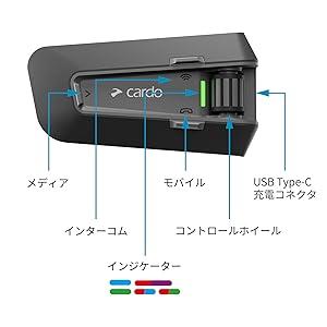 Cardo カルド バイク インカム PACKTALK EDGE 1-15人用 PT200001